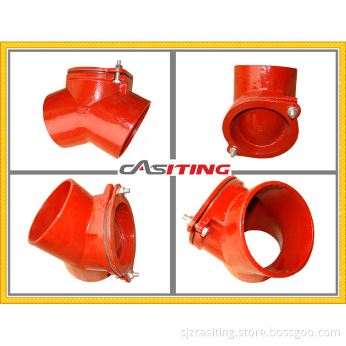 45dgr Short Bend with Access Door En877 Cast Iron Fitting